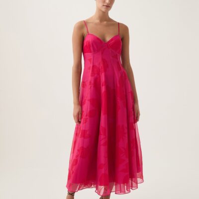 Aje. Sway Panelled Midi Dress