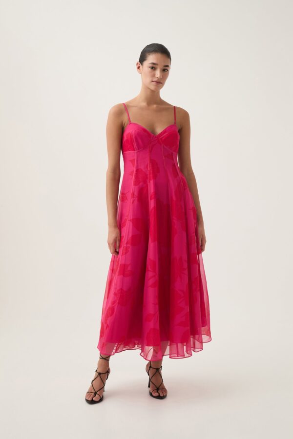 Aje. Sway Panelled Midi Dress