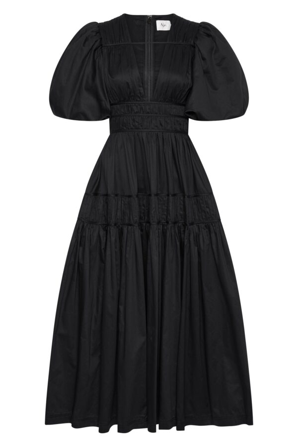 Aje. Fallingwater Ruched Midi Dress - Image 2