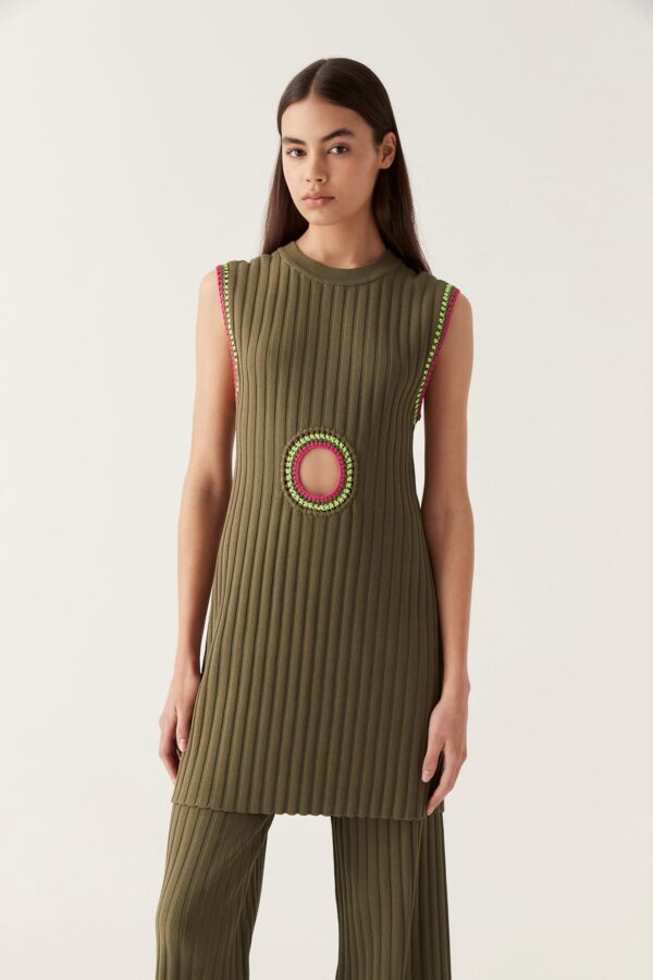 Aje. Tazia Crochet Edge Mini Dress