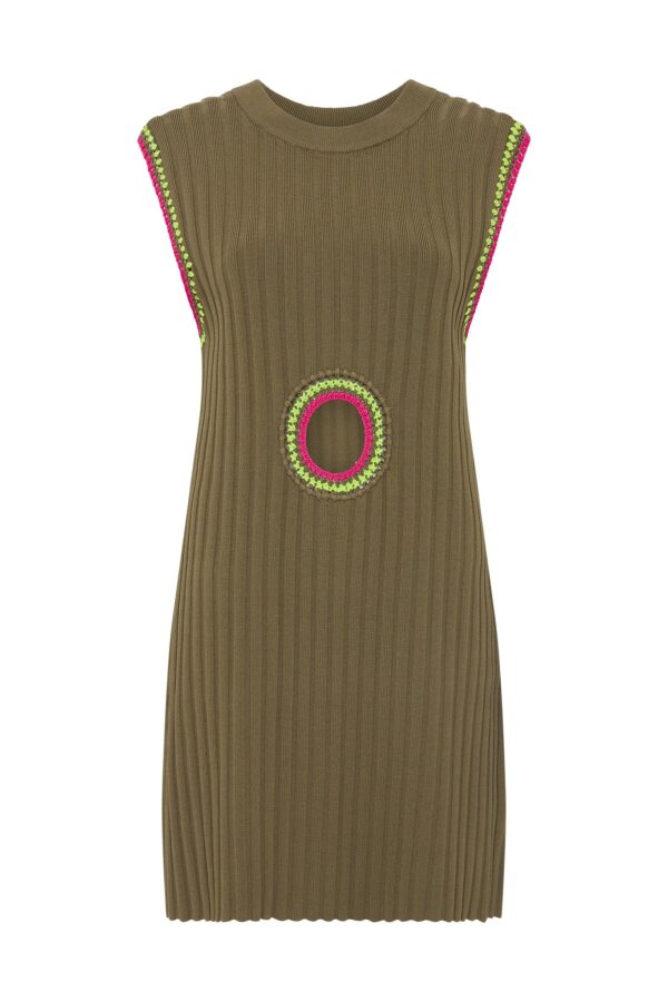 Aje. Tazia Crochet Edge Mini Dress - Image 2