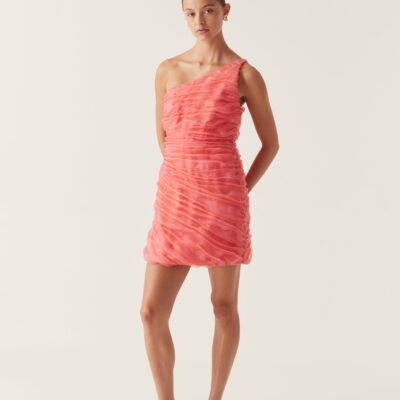 Aje. Mercury Iridescent Mini Dress