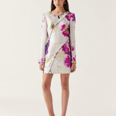 Aje. Arbour Whipstitch Mini Dress