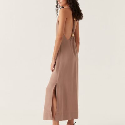 Aje. Intrigue Twist Back Midi Dress