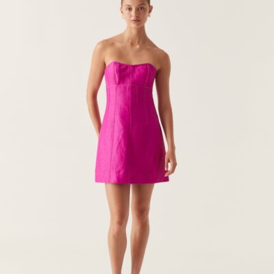Aje. Zayla Strapless Mini Dress