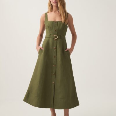 Aje. Axle Utility Midi Dress