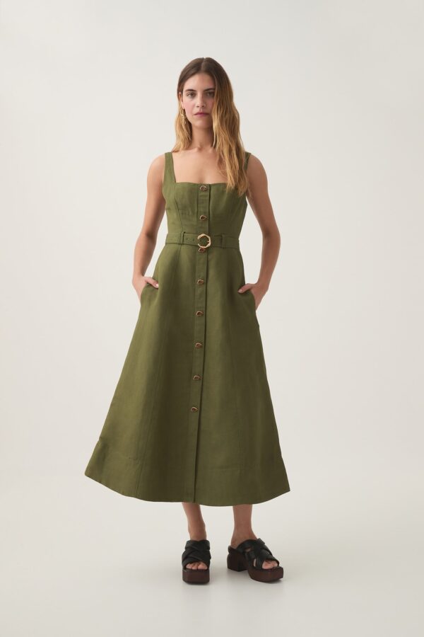 Aje. Axle Utility Midi Dress