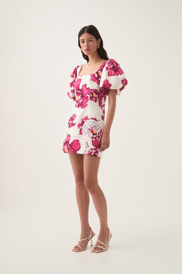 Aje. Solace Lace Trim Mini Dress - Image 3