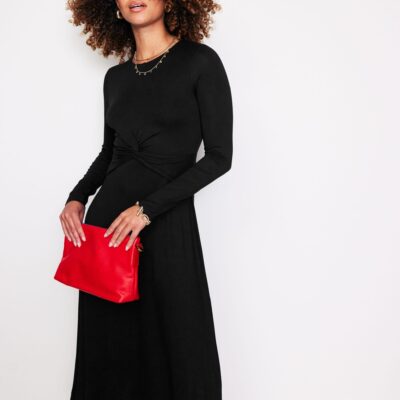 Boden Twisted Waist Jersey Dress
