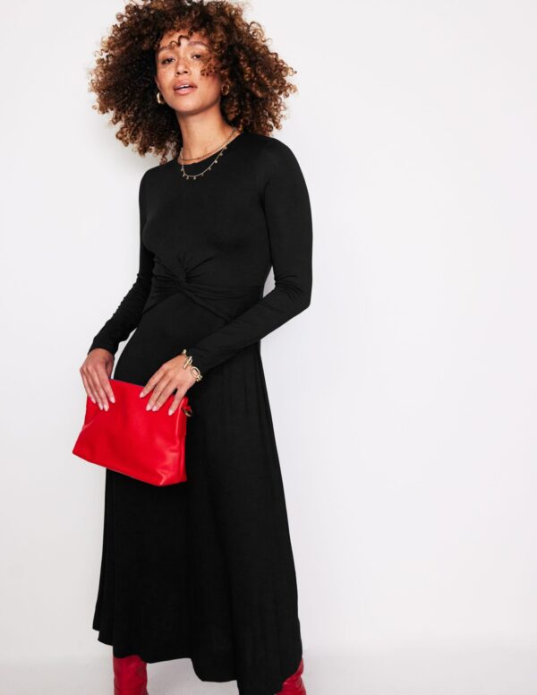 Boden Twisted Waist Jersey Dress