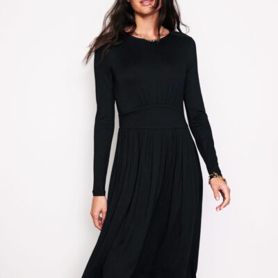 Boden Thea Long Sleeve Jersey Dress