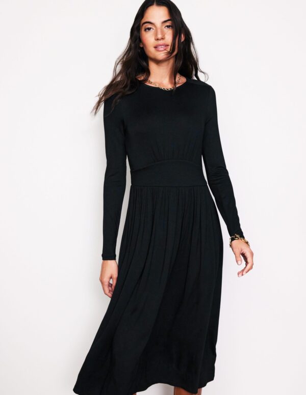 Boden Thea Long Sleeve Jersey Dress