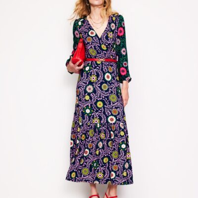 Boden Ophelia Wrap Midi Jersey Dress