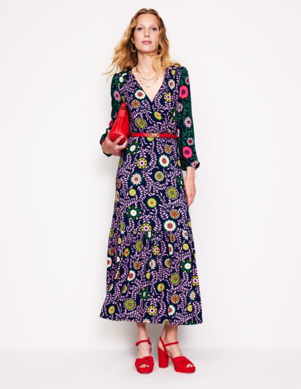 Boden Ophelia Wrap Midi Jersey Dress