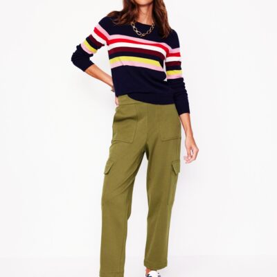 Boden Ponte Twill Tapered Trousers