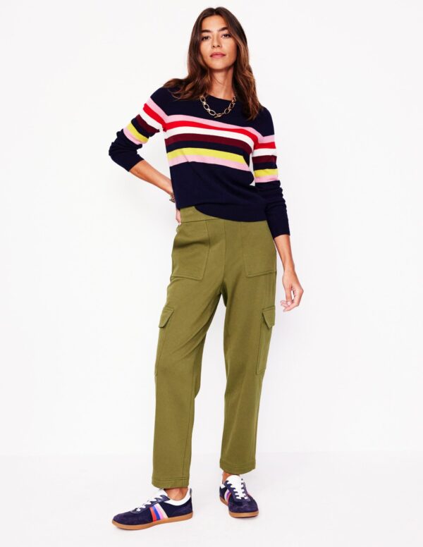 Boden Ponte Twill Tapered Trousers
