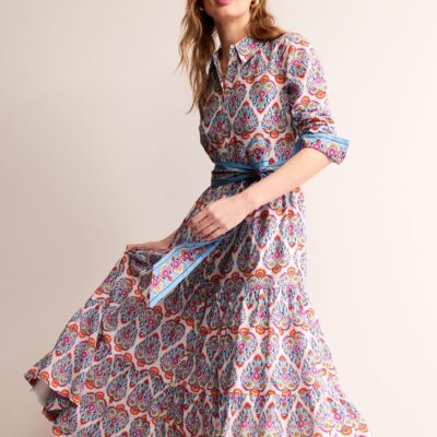 Boden Flo Cotton Midi Shirt Dress