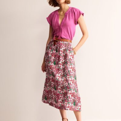 Boden Florence Linen Skirt