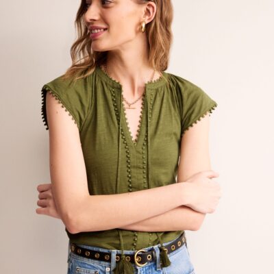 Boden Millie Trim Detail Top