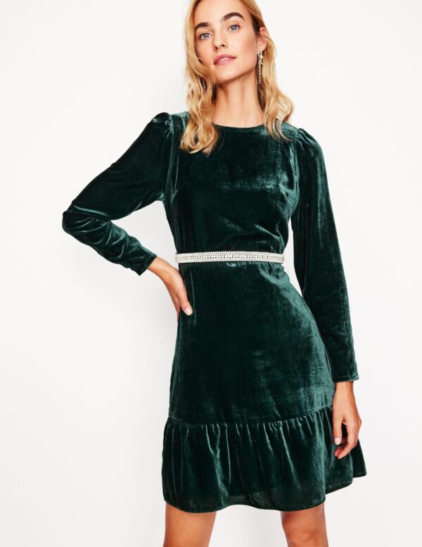 Boden Velvet Short Dress