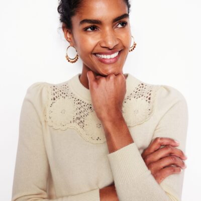 Boden Flower Motif Jumper