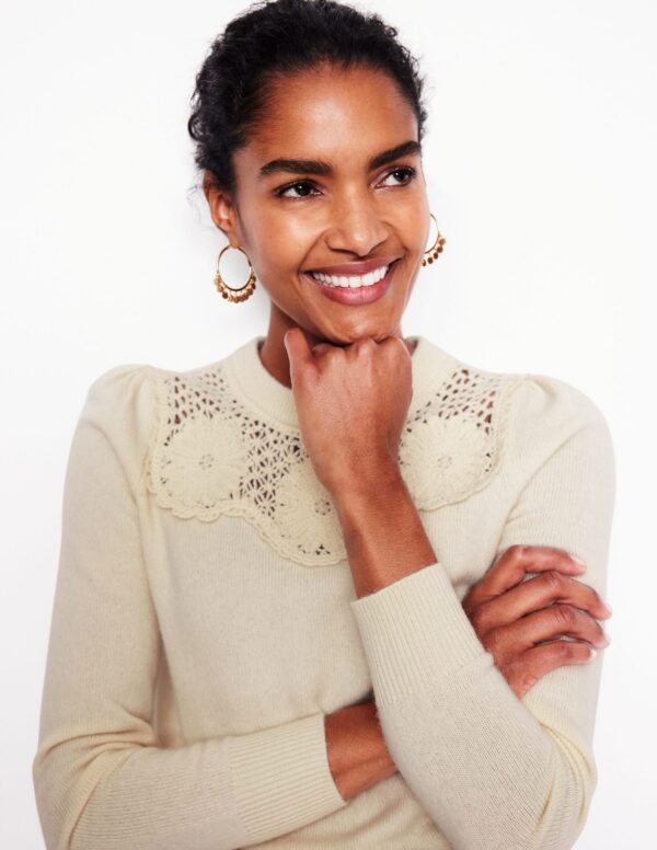 Boden Flower Motif Jumper
