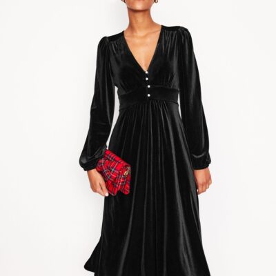 Boden Jocelyn Velvet Tea Dress