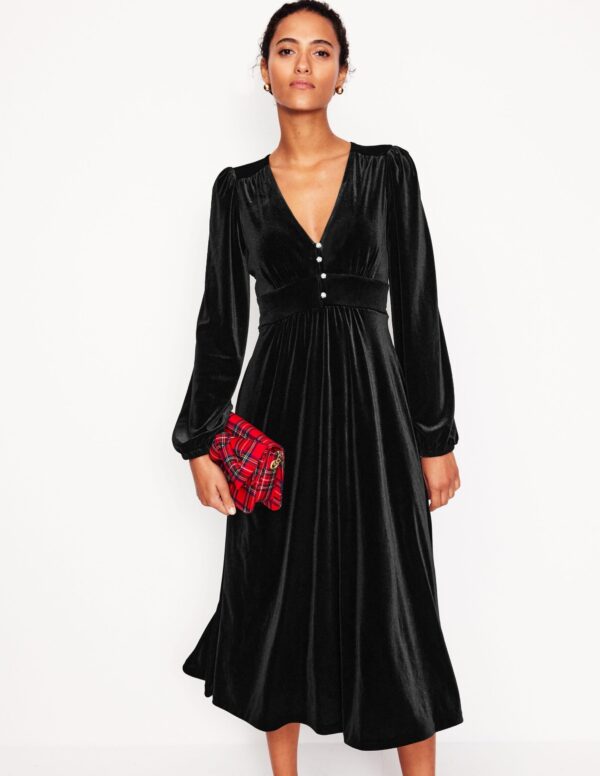 Boden Jocelyn Velvet Tea Dress