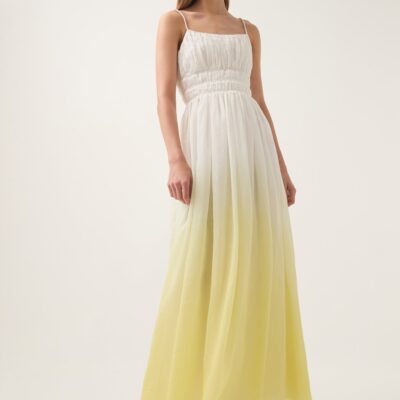 Aje. Acapella Ruched Midi Dress