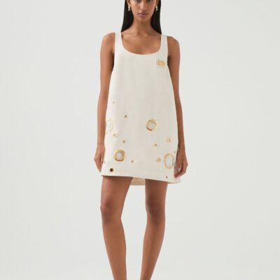 Aje. Stella Denim Mini Dress