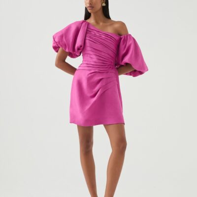 Aje. Cadence Ruched Mini Dress