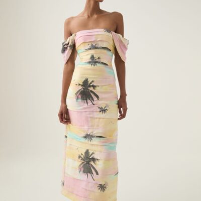 Aje. Zara Gathered Maxi Dress