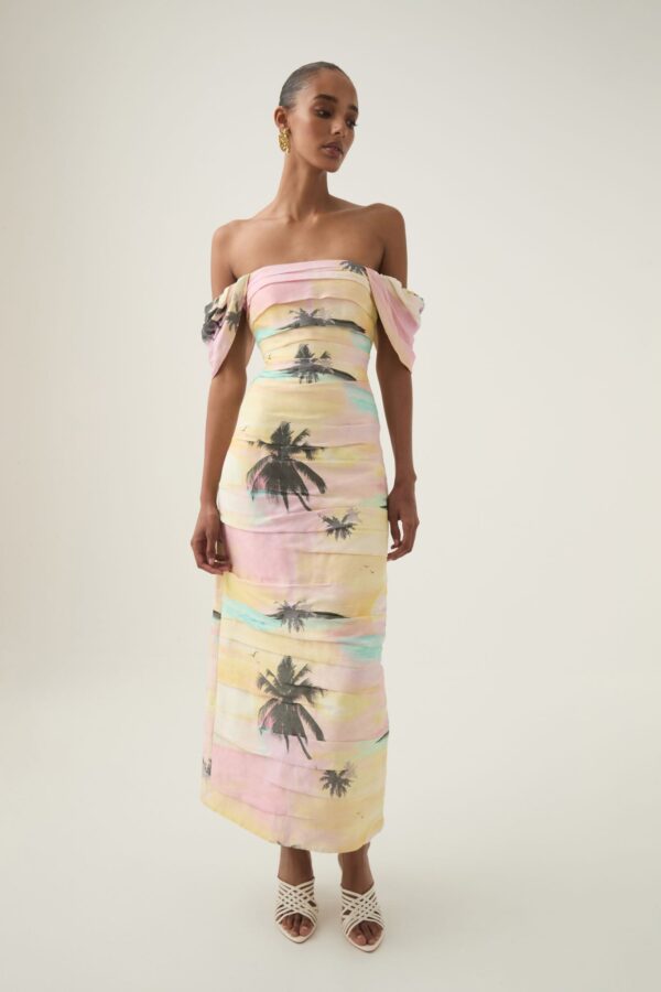 Aje. Zara Gathered Maxi Dress