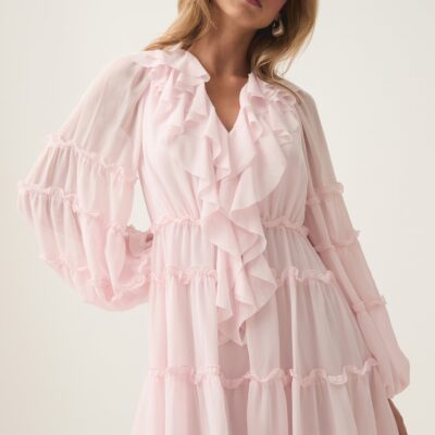 Aje. Protea Ruffle Mini Dress