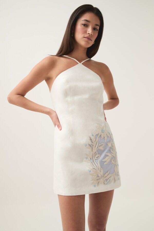 Aje. Mirrors Embroidered Mini Dress