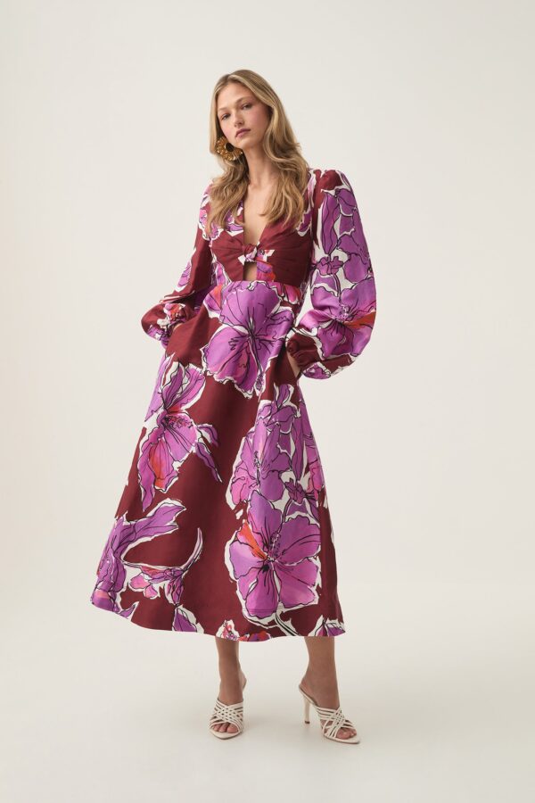 Aje. Inflorescence Midi Dress