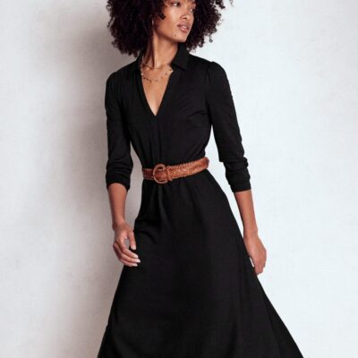 Boden Imogen Collared Jersey Dress
