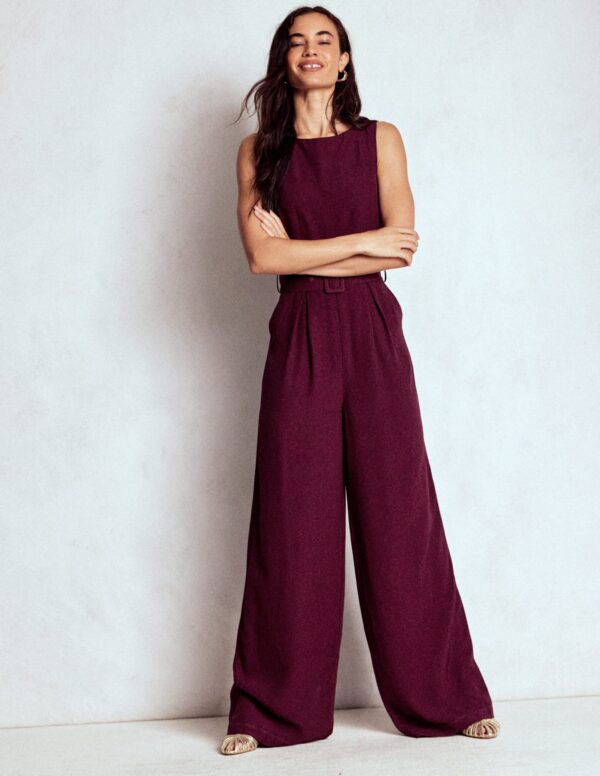 Boden Gwen Slash Neck Jumpsuit