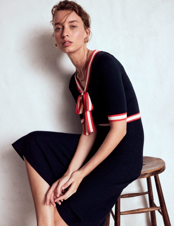 Boden Tipped Bow Dress