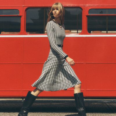 Boden Maria Button Knitted Dress