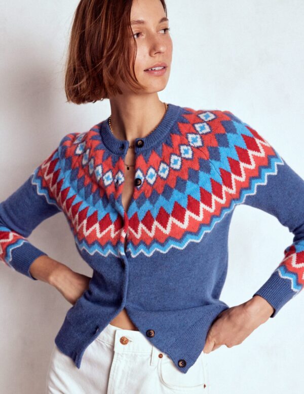 Boden Edie Fair Isle Cardigan