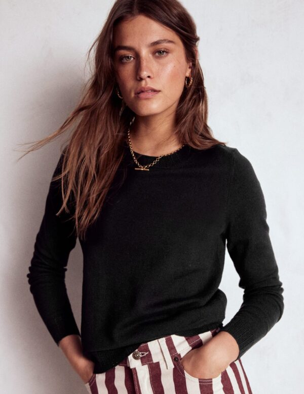 Boden Emilia Cotton Crew Jumper