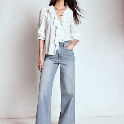 Boden High Rise Wide Leg Jeans