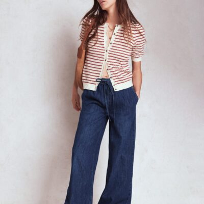 Boden Drawcord Denim Trousers