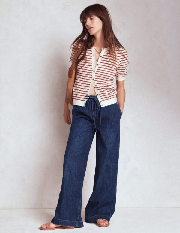 Boden Drawcord Denim Trousers