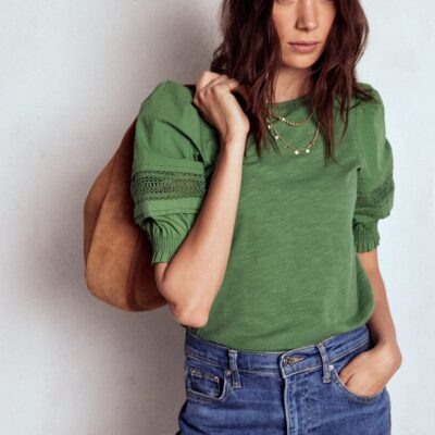 Boden Lottie Puff Sleeve Top