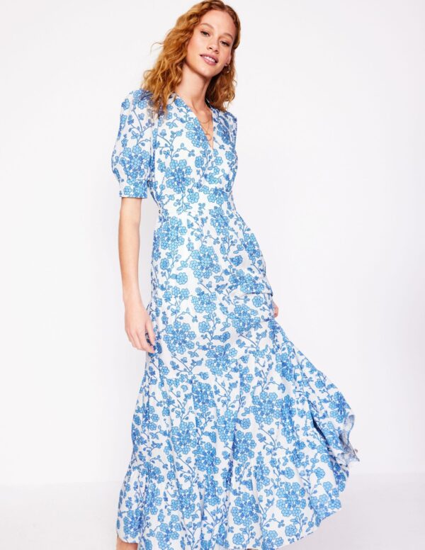 Boden Bella Puff Sleeve Maxi Dress