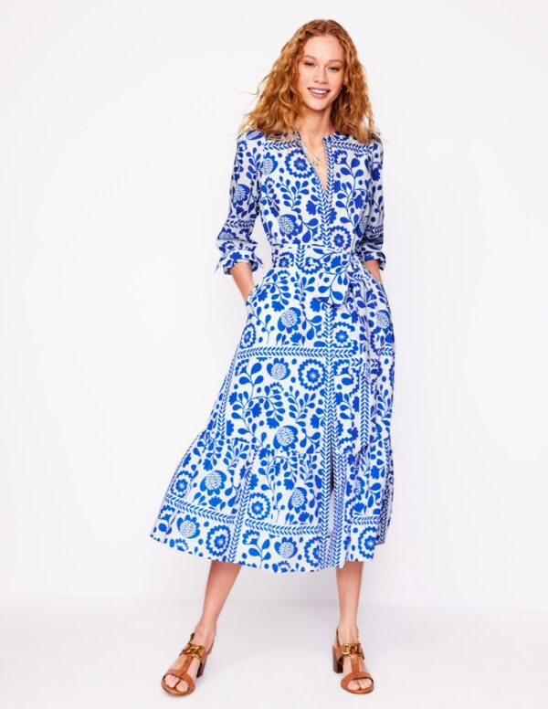 Boden Mia Tiered Shirt Dress
