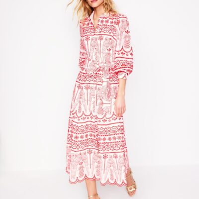 Boden Clara Broderie Shirt Dress