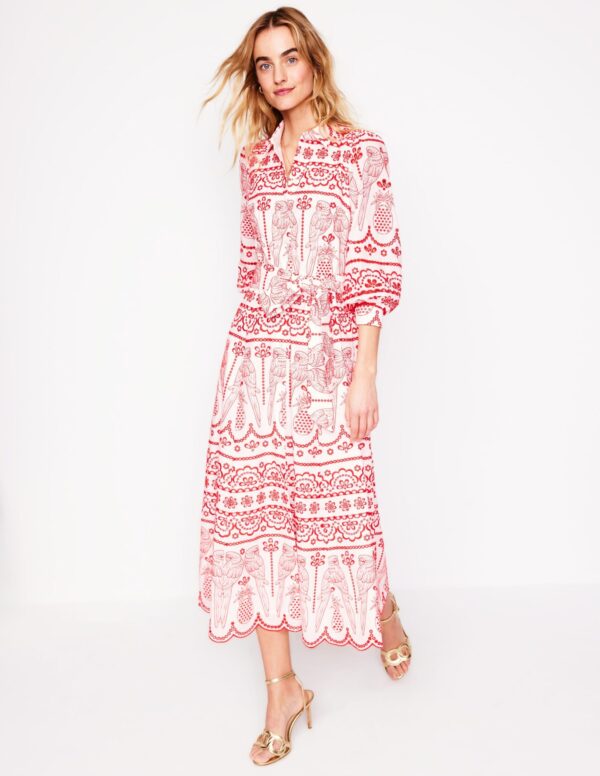 Boden Clara Broderie Shirt Dress